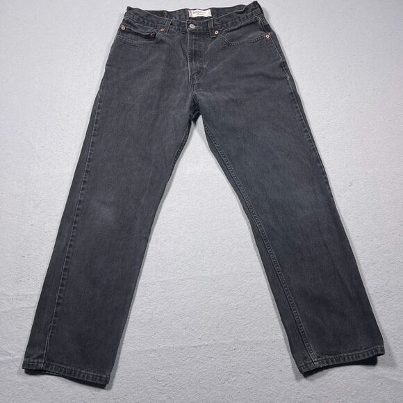 Levi's Other - VTG Levis 505 30x28 Dark Wash Black Denim Straight Leg Regular Fit Comfort Y2K